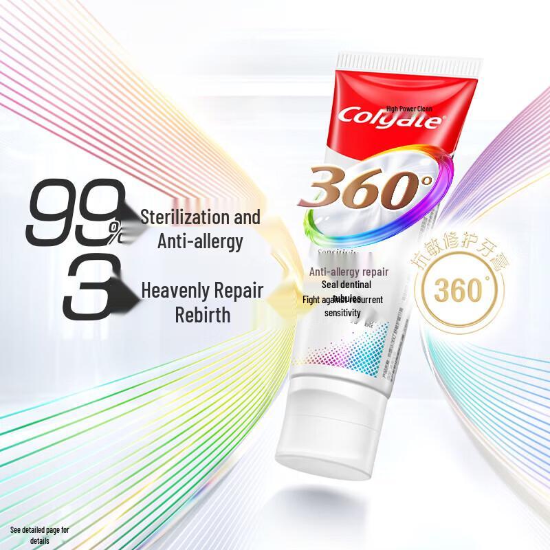 Colgate 360° Pro Immunoglobulin Sensitive Toothpaste & 2 Toothbrushes