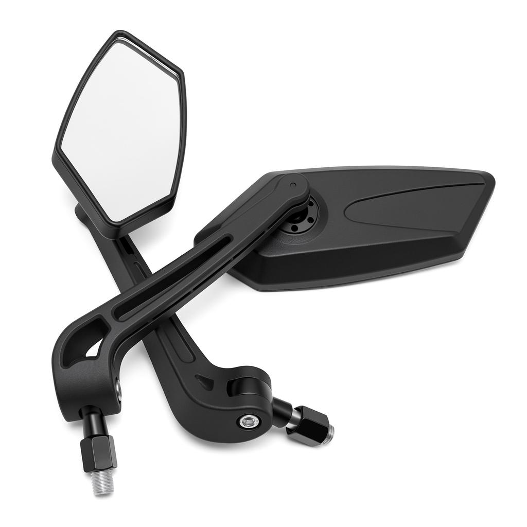 Universal Motorcycle Handlebar Clamp Mirror 360° Rotation Rearview Mirror M10 10mm Screw Bicycle Handle Bar Reflective Mirrors