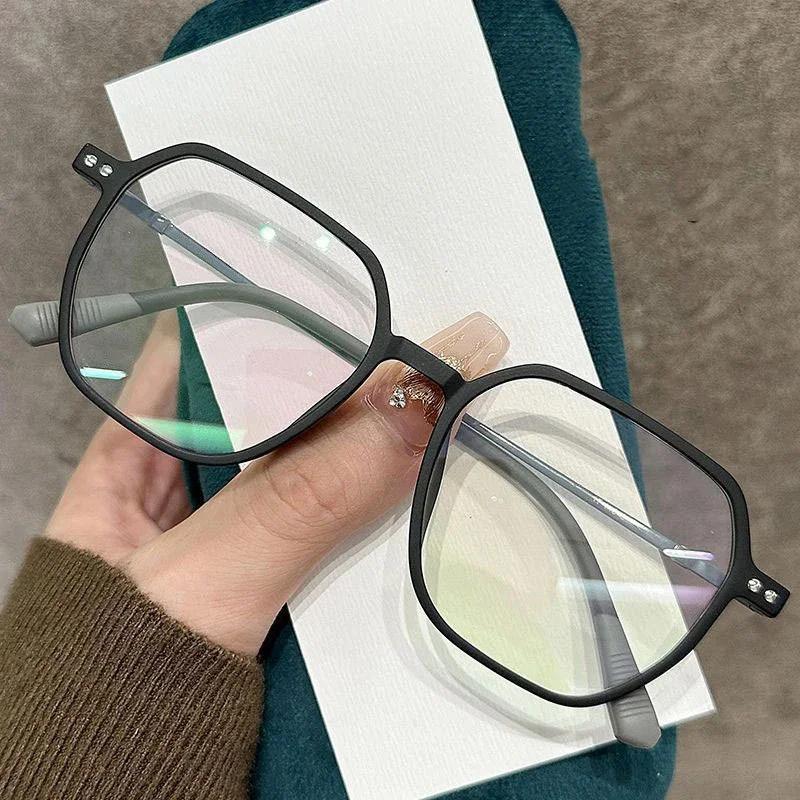 

Stylish Retro Finished Myopia Glasses for Men Women Vintage Minus Diopter Eyeglasses Unisex Anti-blue Computer Eyewear 0-1.0-4.0 0