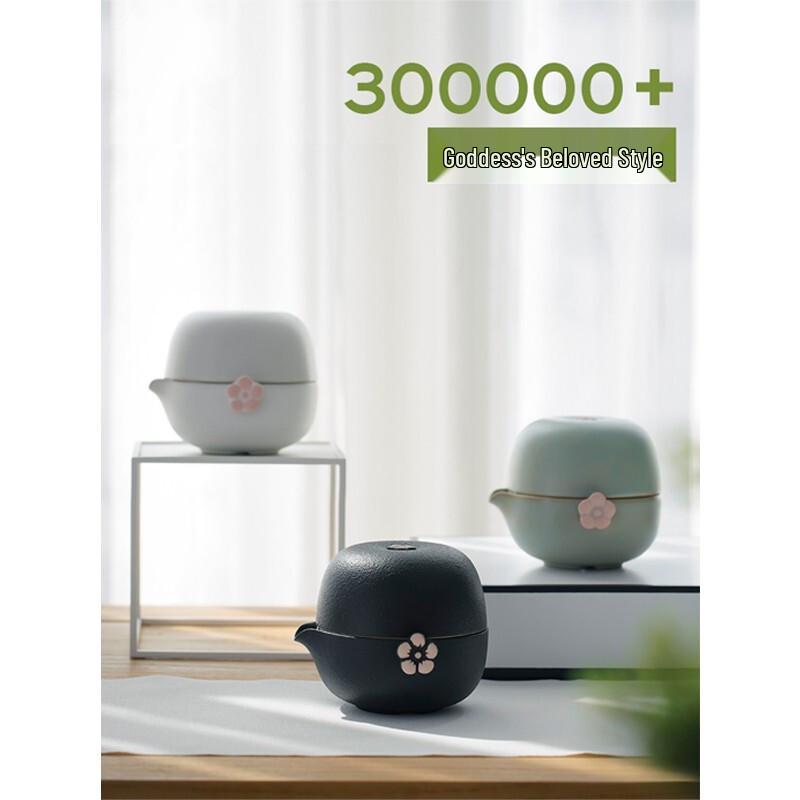 Wanchientang Plum Blossom Portable Travel Tea Set (One Pot, One Cup)