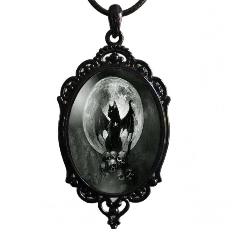 Gothic Punk Retro Resin Pendant - Dark Forest Autumn/Winter Trend.