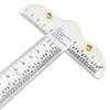 6-Inch Transparent Acrylic T-Square Ruler with Double Measurement Scale