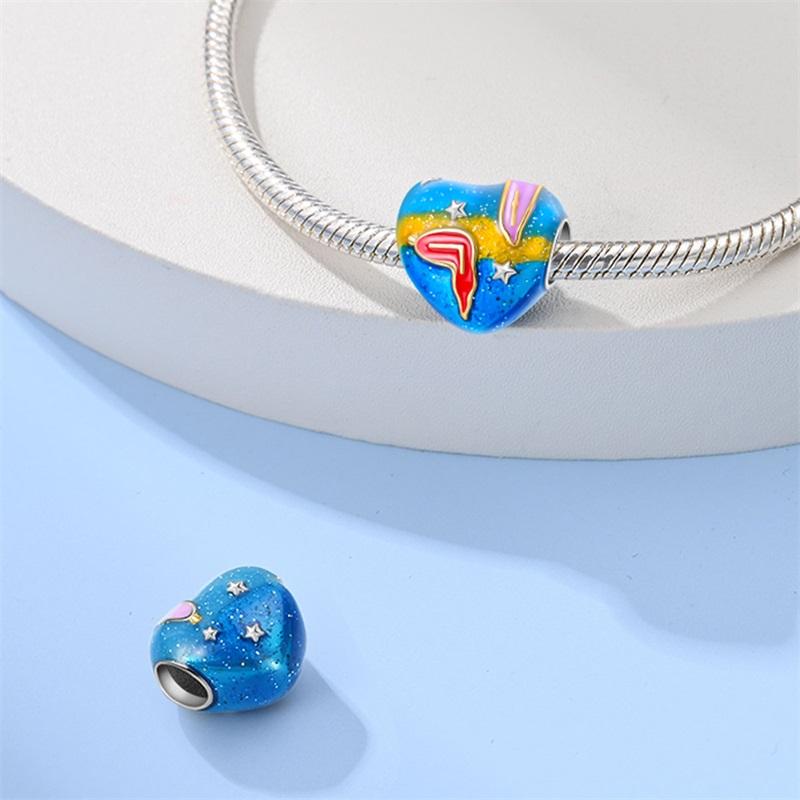 Charm Bead Component Copper Metal Painter's Palette Artist High Quality Fine Jewelry Bead Components Pendant Bead Component Compatible With Authentic