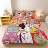 Gintama Anime Bedding Set Sakata Gintoki Printed Duvet Cover Set Cartoon Bed Linen Otaku Room Home Bedroom Decor