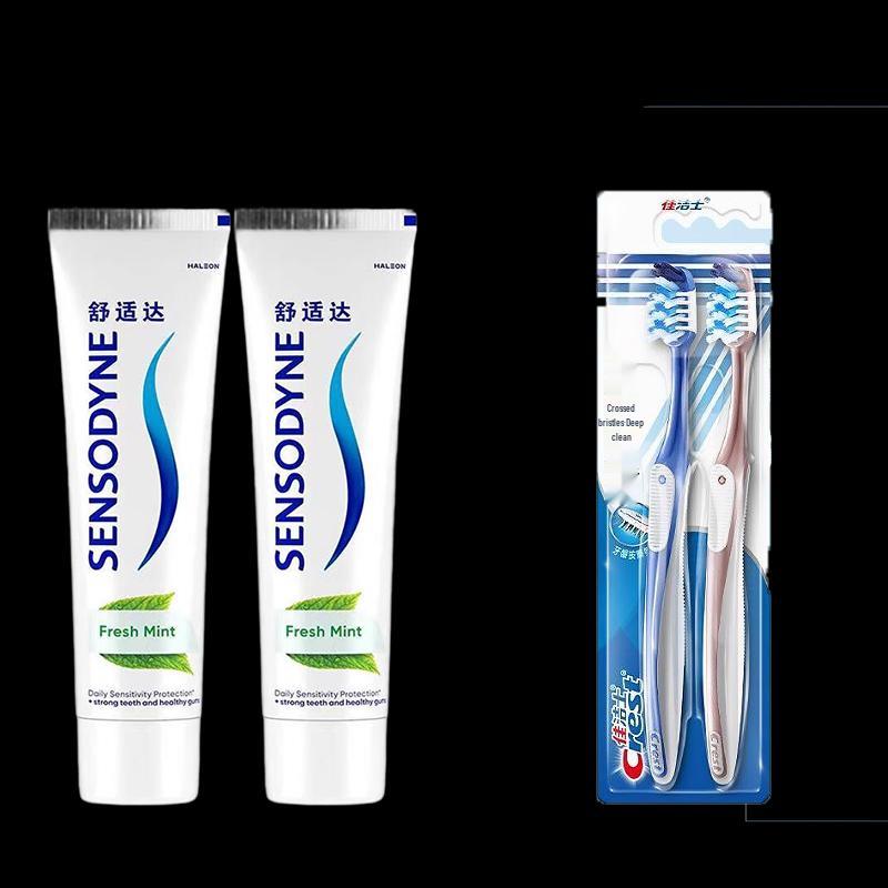 Sensodyne Fresh Mint Toothpaste & Toothbrush Value Pack