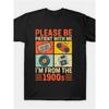 Vintage Please Be Patient With Me Graphic Black T Shirt