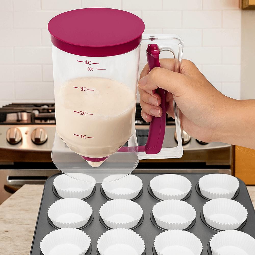 Plastic Crepes Batter Separator Hand-Held Batter Funnel Pancake Batter Dispenser  Cupcake