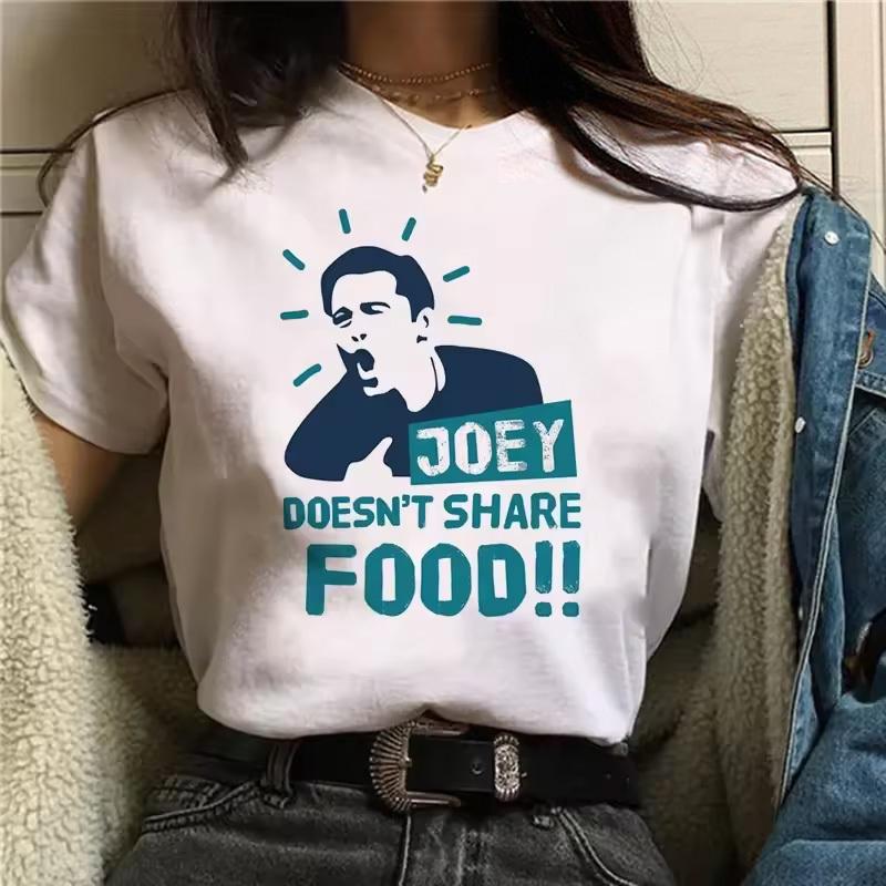 Friends Tv Shirt Women Vintage 2000s Graphic Trendy Breathable Graphic Harajuku Hip Hop University Anime Aesthetic Pop Culture