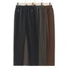 Elastische Bundhose mit geradem Bein für Frauen mittleren Alters und ältere Frauen - Vielseitige Freizeithose mit Taschen für Frühling und Herbst.