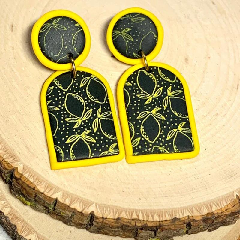 Silk Screen Stencils for Polymer Clay Flower/Leaf/Butterfly/Line Texture Silkscreen Print Kit Clay Stamp Jewelry Earrings Making