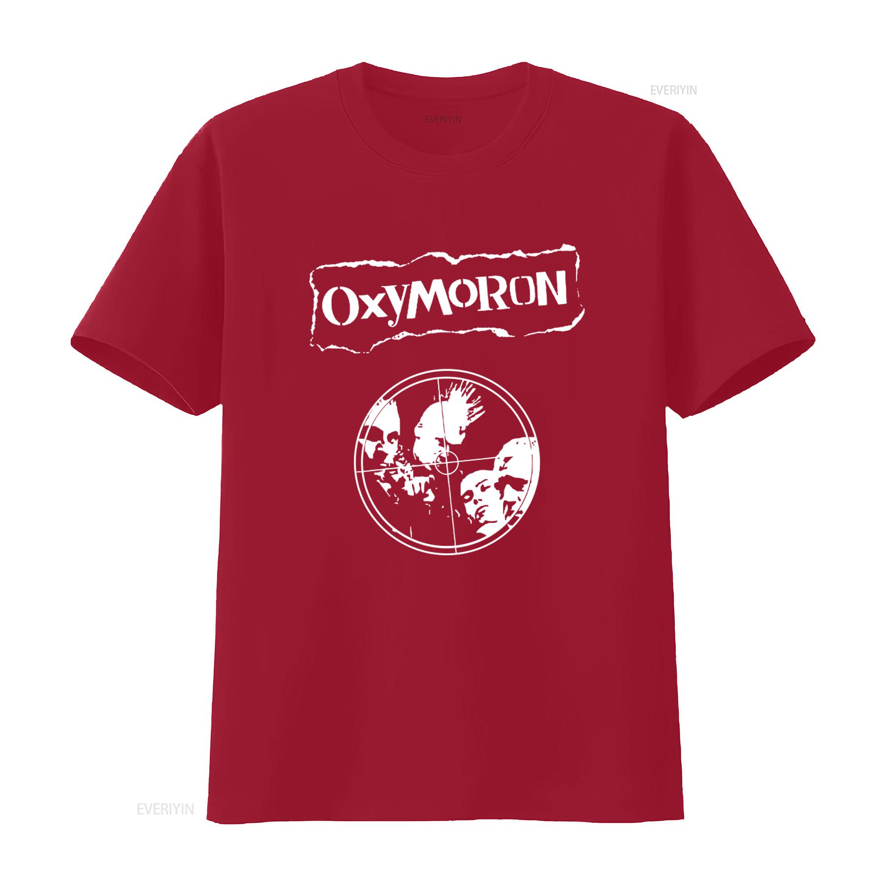 Stylish Screen Oxymoron Punk Rock T Shirt vintage Washed streetwear homme Soft designer clothes Unisex Comfortable Breathable S