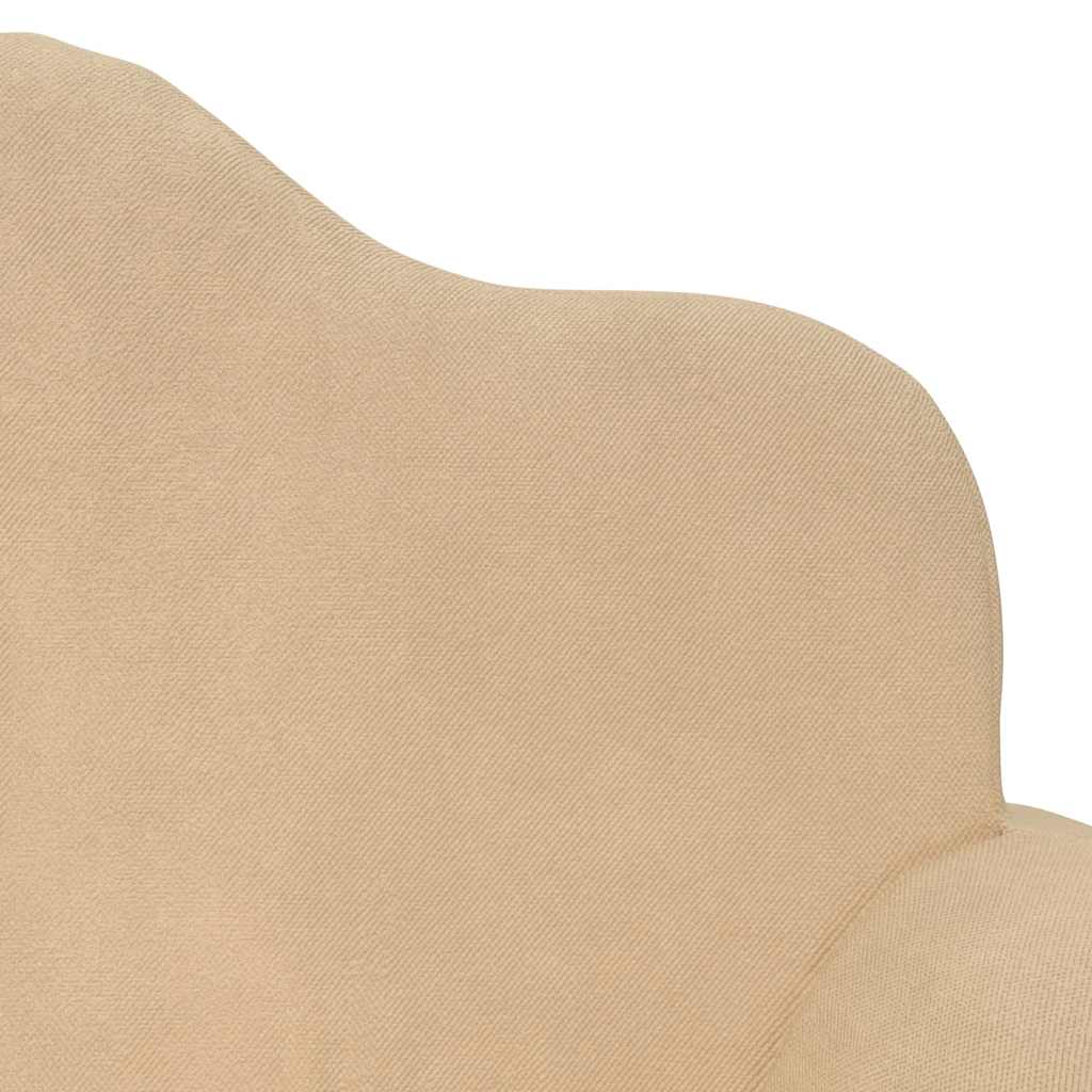 Kids 2 Seater Sofa in Cream Soft Plush