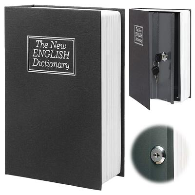 Vintage Book Safe Money Box with Lock and Keys Secret Book Design for Adults and Kids Elegant Home Decor