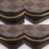 Louis Vuitton Portonet Zip Purse N61728 Zip Around Brown Damier Canvas Unisex Used