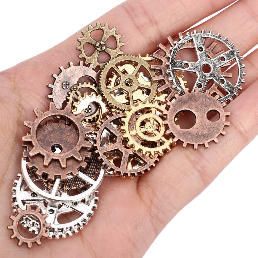 New Brand DIY Charms Mixed Vintage Steampunk Making Craft Arts Jewelry Cogs & Gears Watch Parts