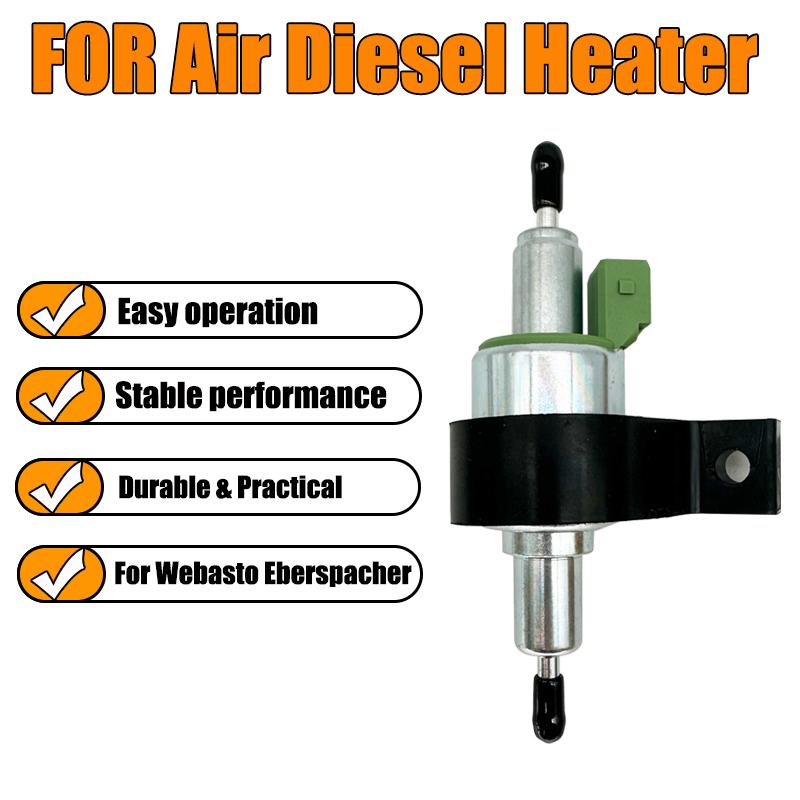 12V 24V Car Air Diesel Heater Oil Fuel Pump + Shock Absorption Holder For 2-5KW Parking Heater Pulse Meter Pump 16/22/28/32ML