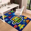 Colorful Geometry Dash Characters Area Rug Office rug, Chair Rug, Decor Carpet Livingroom bedroom Mat, Large Size Fan gifts Christmas gifts