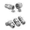 1/8" 1/4" 3/8" 1/2" BSPT NPT Maschio 3-25mm 1/8-1 Pollice OD Raccordo di Unione per Tubo a Compressione a Doppia Ghiera Acciaio Inossidabile 304