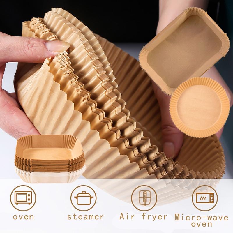 Premium Air Fryer Silicone Oil Paper Food-grade Heat-resistant Baking Sheets For Air Fryer And Oven Of 100)