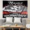 Custom Name weightlifting Print Tapestry, Backdrop, Easy Setup, Ideal for Bedroom, Office & Living Room, with Aesthetic Wall Hanging Decor.