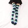 Calcetines Altos Hasta la Rodilla para Mujer, Medias de Rayas Coloridas de Moda, Calcetines Altos para Muslo de Cosplay, Calcetines Largos para Bota, Regalos