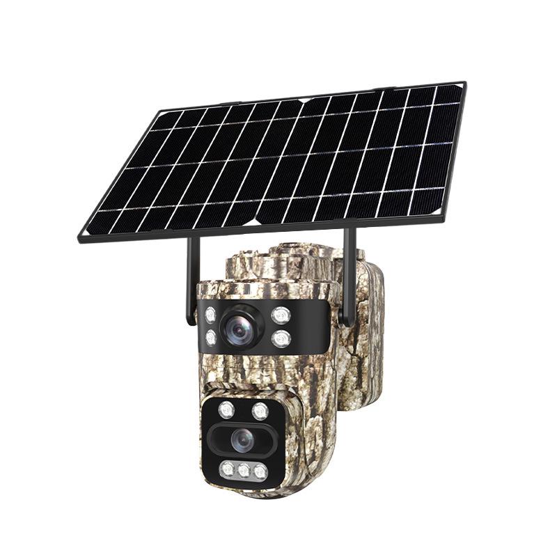 AOV 4G Outdoor Camouflage Solar Surveillance Binocular Camera - Waterproof Photography Head