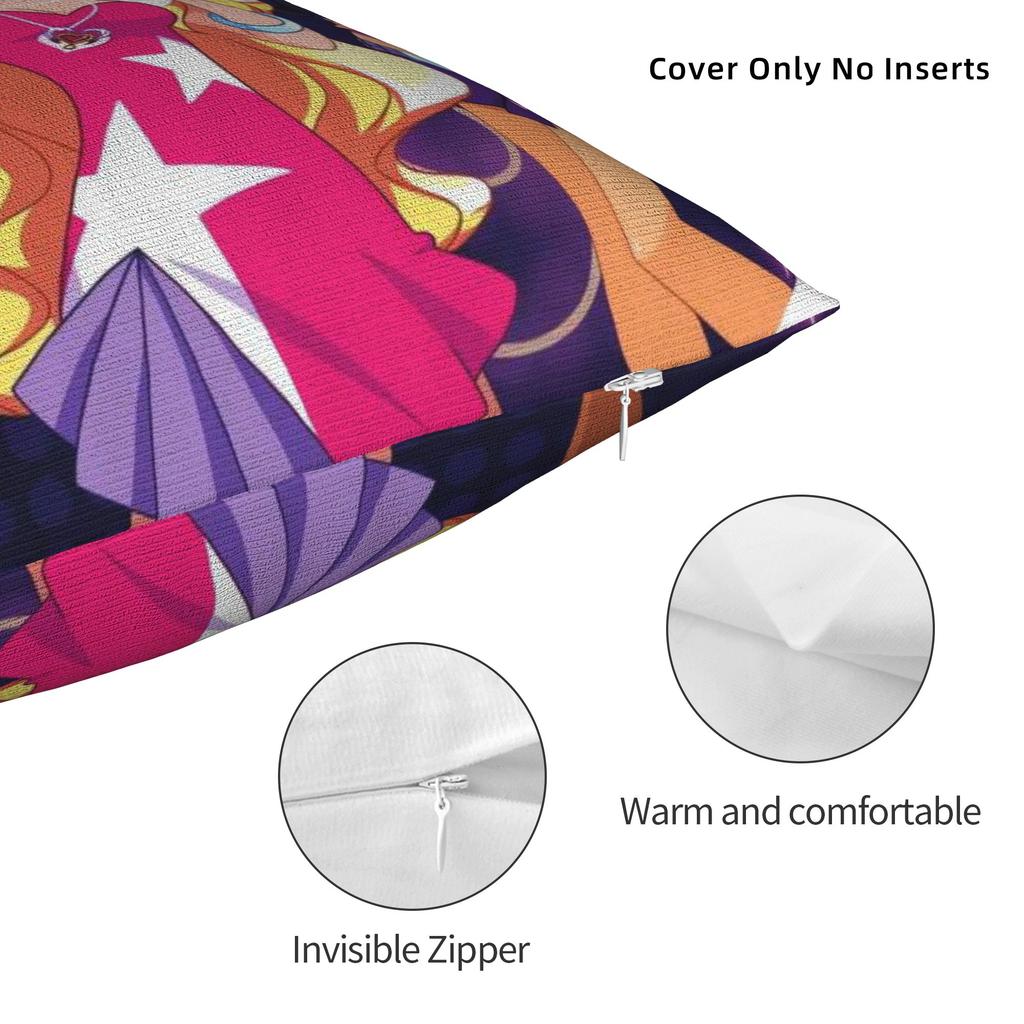 LoliRock Kopo Music Girls Pillow Cover  Comfy Cushion Cover Cute Funny Pillow Case For Sofa Home Decor