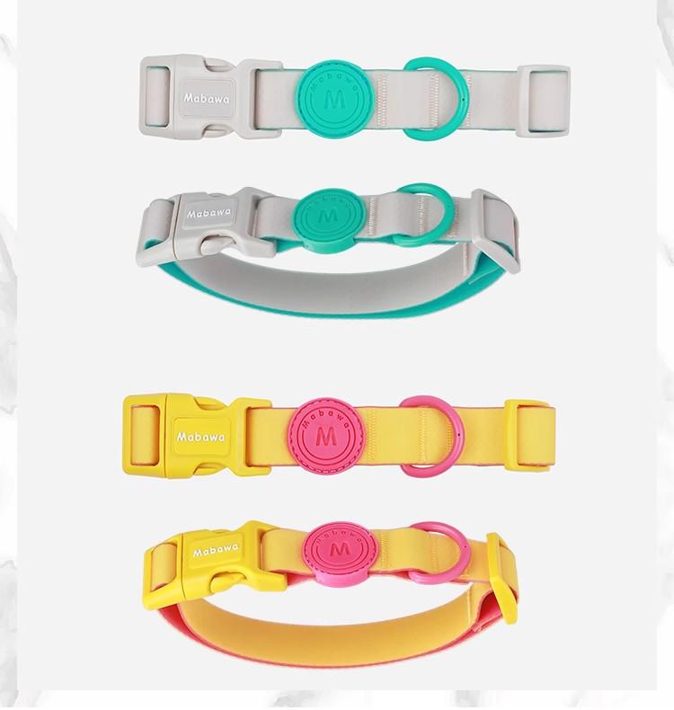 Waterproof Dog Collar with Leash for Small, Medium, and Large Dogs - Ideal for French Bulldogs