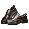 New Business Dress Leather Shoes Men's Casual Wedding Groom British Height Increase Summer Leather Shoes