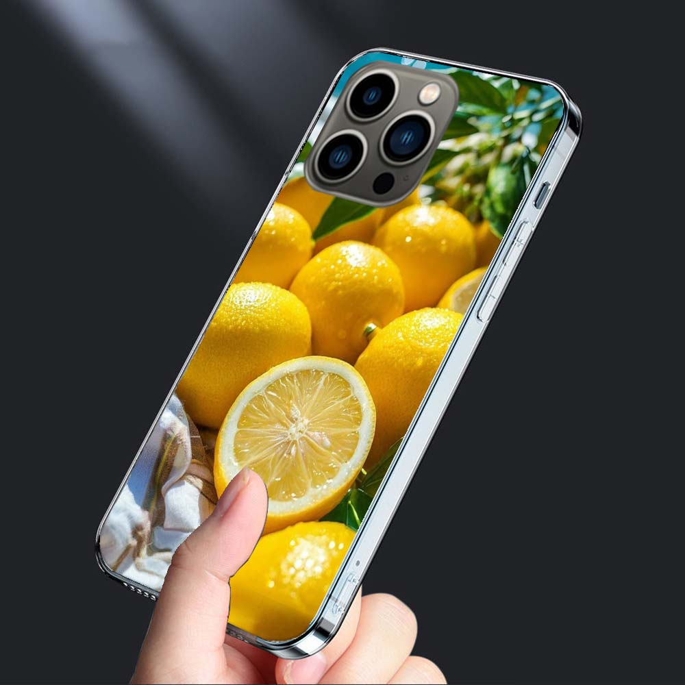 Refreshing Yellow Lemon In Summer Phone Case For Iphone 16E 15 Pro 14 Plus 17E 16 17 Pro Max Air 11 12 13 Mini Shockproof Cap