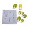 Flexible Silicone Vegetable Cabbage Leaf Mould Suitable for Handcraft Enthusiasts and Creative Projects Supplies