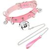 Velké zvonky Choker Límec PU Kůže Klíční kost Kroužek na krk Harajuku Teen Roztomilá služka Hottie Čistá touha Trakční řetěz