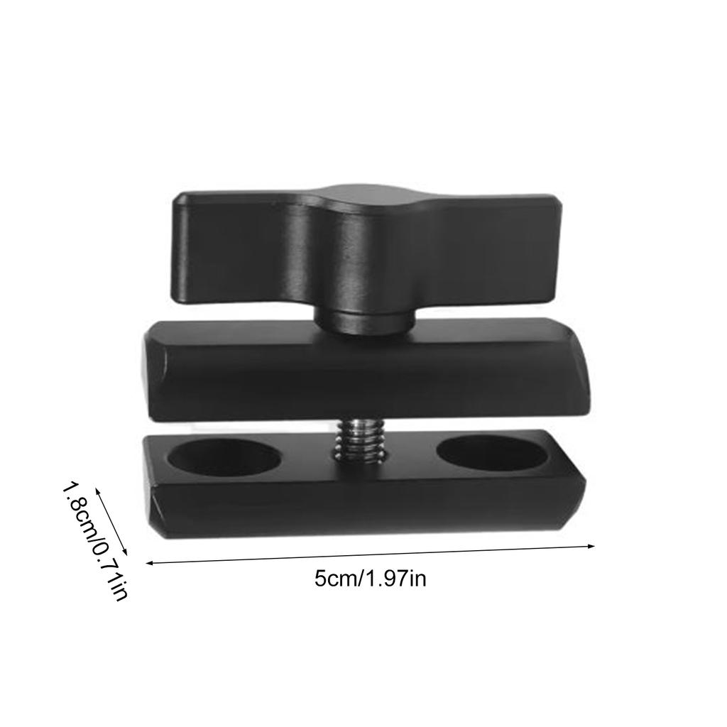 Extension Arm Mount Clamp for 17mm Ball Head Clip Holder for Action Cameras