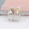 .Cartoon Panda Bubu Dudu Magnetic Keychain Cute Backpack Pendant with Toy Figures Couple Accessories Ideal Fantasy Themed Gift