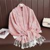 Women Paisley Scarf Cashmere Feeling Pashmina Shawls Tassel Hijab Head Wraps Femme Winter Scarves Foulard Bufanda