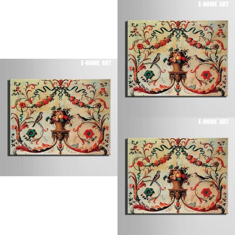 Colorful Birds And Fruit Oil Paintings On Canvas Exquisite Modern Art Wall Decor