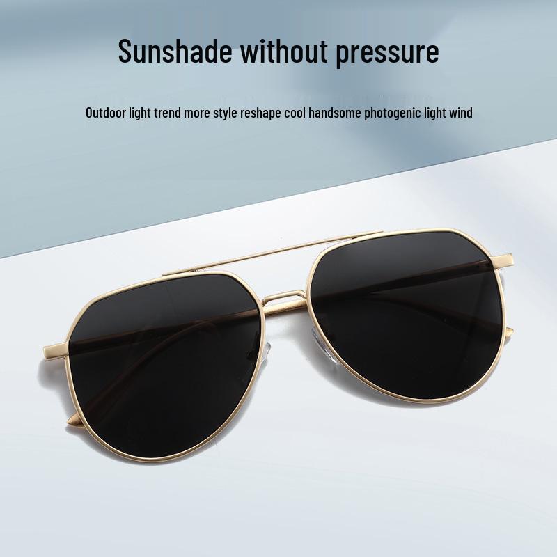 Premium Double Bridge Pilot Sunglasses for Men & Women, Perfect for Driving