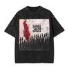 Three Days Grace Alienation Tour  Outfit Washed T Shirts Unisex Women Streetwear Hip Hop TShirts Printed Shirt Short Sleeve
