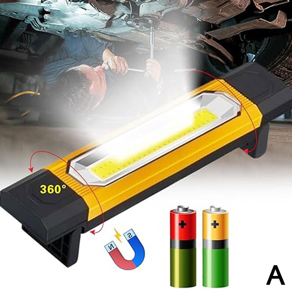 Rechargeable Powerful COB LED Work Light Car Garage Mechanic Lamp USB Flashlight Magnetic Torch Emergency Light Warning Light