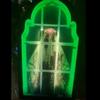 Battery Operated LED Mirror Decor Light Up Halloween Wall Decor Spooky Glowing Ghost Decor  Bedroom