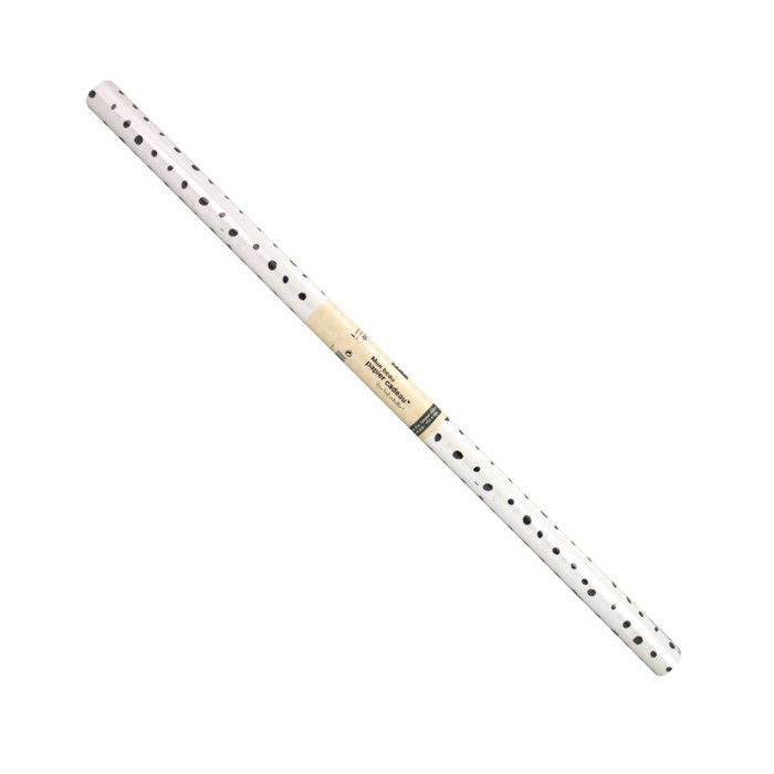Papier cadeau petits pois noir et blanc 2 x 0,70m