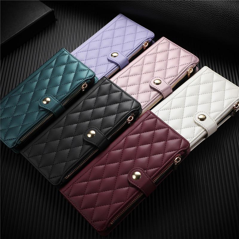 Xiomi 14T 14 13T 13 12T 11T 11 Pro Lite Phone Case for Xiaomi Poco X6 X5 M6 Pro C65 Side Zipper Hanging Rope Magnetic Flip Cases