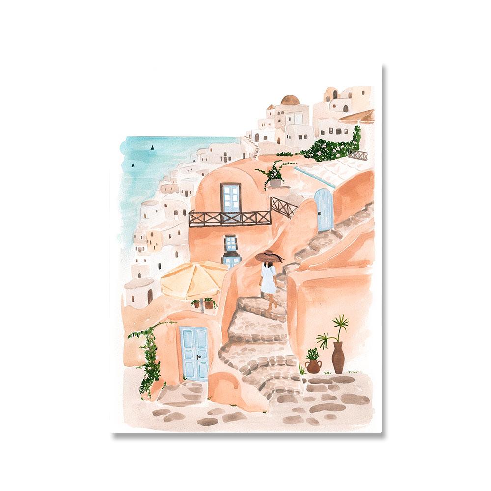 

Пейзаж, минималистичные постеры, путешествия, город, печать на холсте, ретро-искусство, настенные панно для гостиной, украшение дома, картины для интерьера 21x30cm No Framed