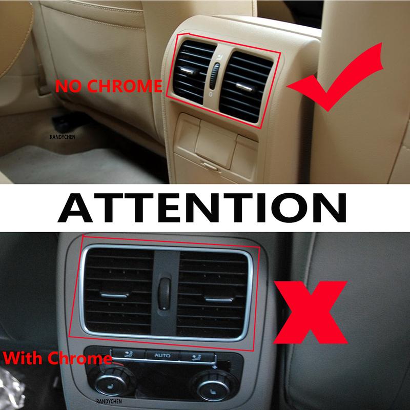 New Rear Seat Dash Interior Air Vent Grill No Chrome for VW Passat B6 2006-2011 CC 357 2008-2012 3C0819203 3CD819203A