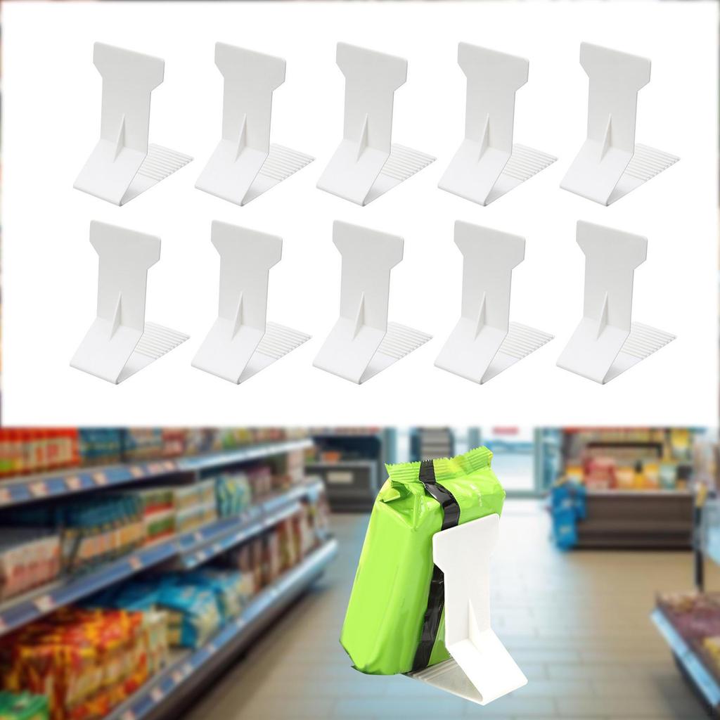 10x Shelf Divider Rear Support Stand Retainer Supermarket Organization Racks Tabletop