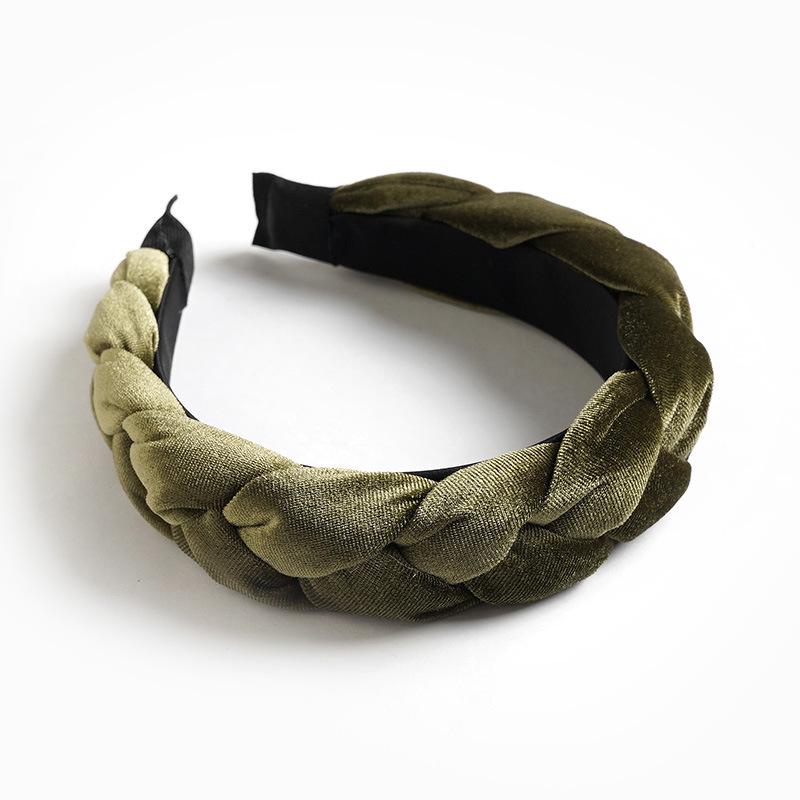 European and American Velvet Twist Braid Headband Collection