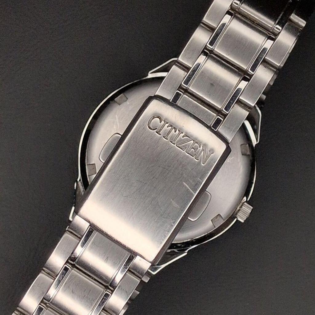 Used Working condition Citizen Eco-Drive Date Black Dial Solar Men's Watch
