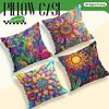 Federa Cuscino Pianta Stile Bohemien Poliestere Stampato 40/45/50cm Federa Cuscino Decorativo Divano Federa Cuscino Arredo Casa