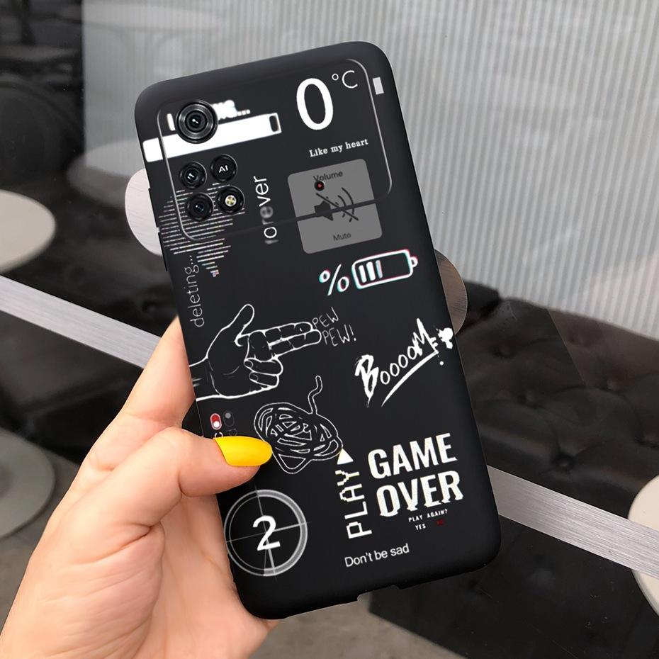 For Xiaomi Poco M4 Pro Case Lovely Pattern Candy Color Phone Case For Poco M 4 M4 Pro 5G 4G PocoM4 Soft Silicone TPU Back Cover