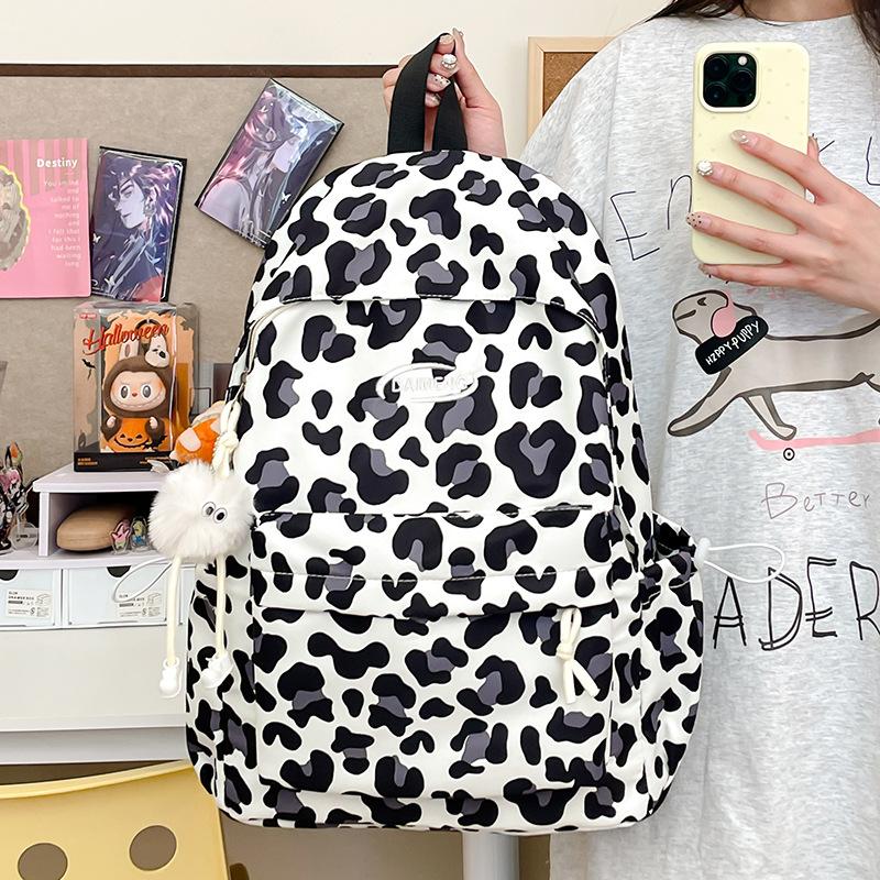 New Korean Version of Harajuku Elementary School Student Schoolbag Graffiti Print Junior High School Student Backpack High Value Backpack Japanese